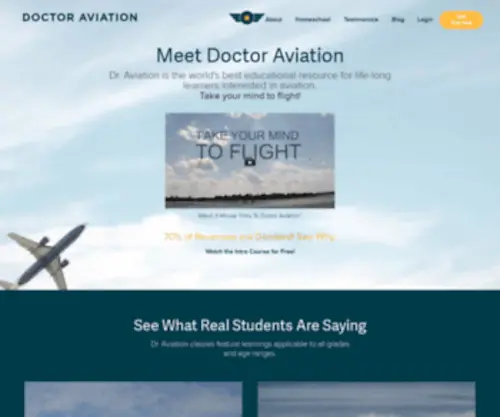 Doctoraviation.com(We Make the Complex World of Aviation Simple. Dr. Aviation) Screenshot