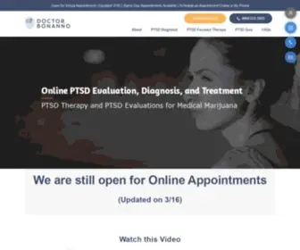 Doctorbonanno.com(PTSD and A.R.T) Screenshot