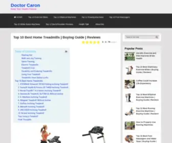 Doctorcaron.com(Top 10 Best Home Treadmills) Screenshot