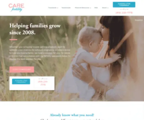 Doctordefertilidad.com(CARE Fertility) Screenshot