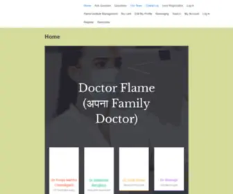 Doctorflame.com(Doctor Flame (अपना Family Doctor)) Screenshot
