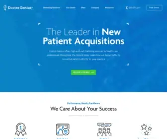 Doctorgenius.com(High Conversion Patient Acquisition Websites) Screenshot