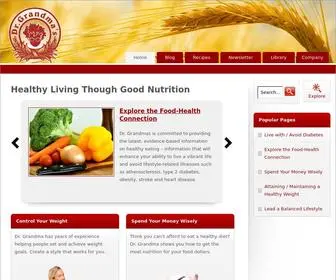 Doctorgrandmas.com(Healthy Living Though Good Nutrition) Screenshot