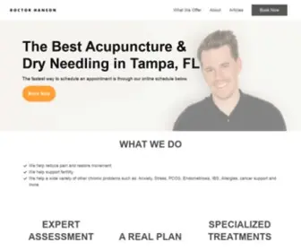 Doctorhanson.com(Acupuncture) Screenshot