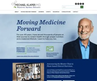 Doctorklaper.com(Dr. Michael Klaper) Screenshot