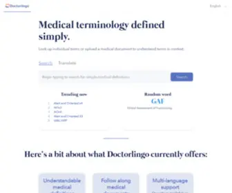 Doctorlingo.com(Doctorlingo) Screenshot