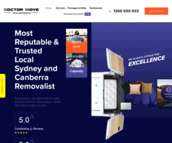 Doctormove.com.au(Trusted Removalist Canberra) Screenshot