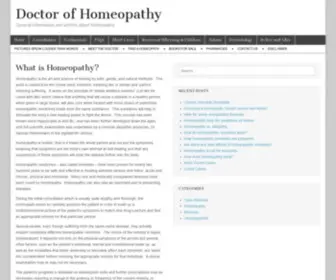 Doctorofhomeopathy.com(General information and articles about homeopathy) Screenshot