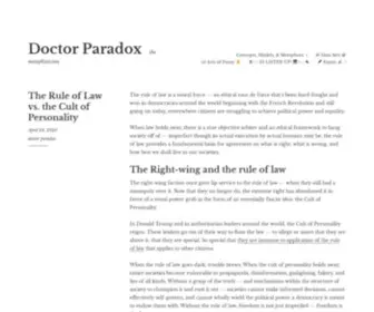 Doctorparadox.net(Doctor Paradox) Screenshot
