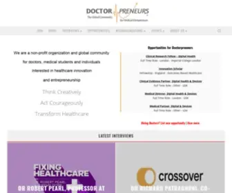 Doctorpreneurs.com(The Community for Medical Entrepreneurs) Screenshot