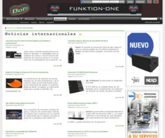 Doctorproaudio.com(Noticias internacionales de Refuerzo de Sonido Profesional del DoPA) Screenshot