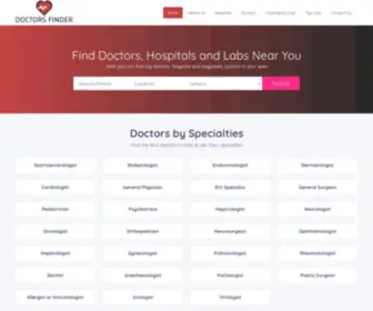 Doctorsfinder.in(Doctors Finder website) Screenshot