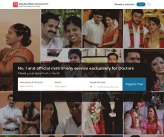 Doctorsmatrimony.com(Doctors Matrimonial) Screenshot