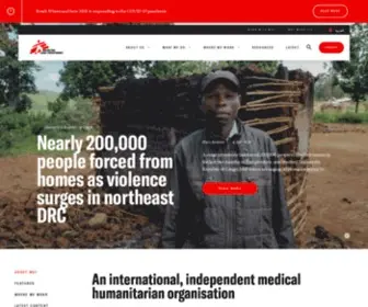 Doctorswithoutborders.net(Médecins Sans Frontières) Screenshot