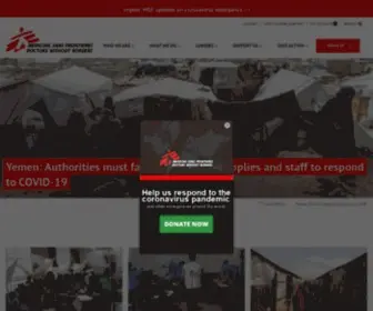 Doctorswithoutborders.org(Médecins Sans Frontières/Doctors Without Borders (MSF)) Screenshot