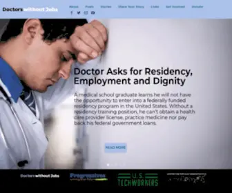 Doctorswithoutjobs.org(Doctors without Jobs Calls for Activation of Unmatched Physicians) Screenshot