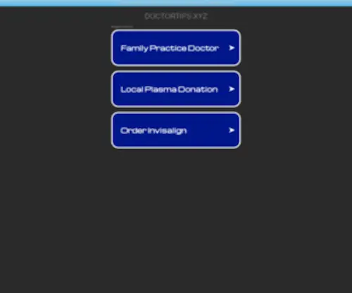 Doctortips.xyz(Doctor Tips) Screenshot