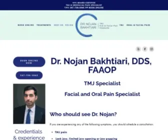 Doctortmj.com(Dr. Nojan Bakhtiari) Screenshot