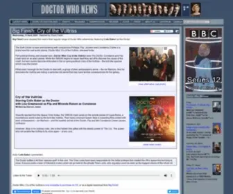 Doctorwhonews.net(Doctor Who News) Screenshot