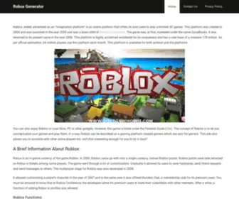 Doctorwhowit.com(Free Robux Generator 2020 May) Screenshot