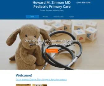 Doctorzinman.com(Our pediatric primary care practice) Screenshot