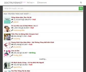 Doctruyenhot.com(The site was created successfully) Screenshot