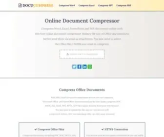 Docucompress.com(Compress Office Documents (Word) Screenshot