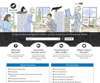 Docular.net(Legal documents) Screenshot