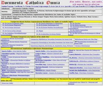 Documentacatholicaomnia.eu(Documenta Catholica Omnia) Screenshot
