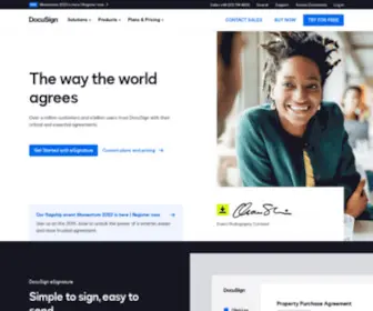Docusign.co.uk(No.1 in Electronic Signature and Contract Lifecycle Management) Screenshot