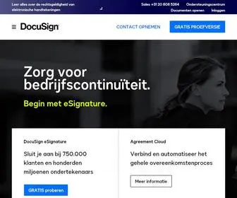 Docusign.nl(De Leider In Elektronische Handtekeningen) Screenshot