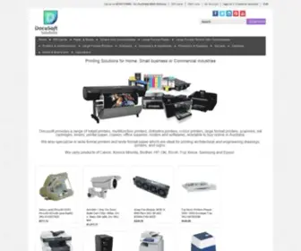 Docusoftonline.com.au(Printing Solutions for Home) Screenshot