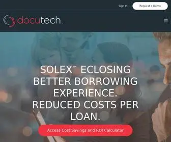 Docutech.com(Docutech l ConformX Dynamic Loan Document Generation) Screenshot