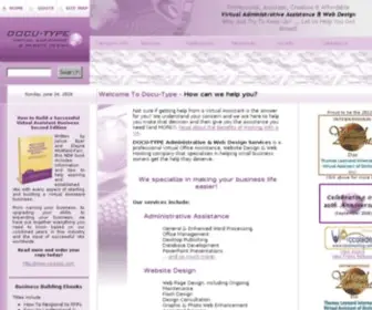 Docutype.net(Office Assistant & Website Design) Screenshot