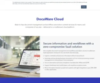 Docuware-Online.com(Document Management in the Cloud) Screenshot