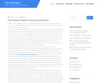 Docwashington.org(Flights to Washington DC) Screenshot