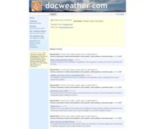 Docweather.com(New Climate Research) Screenshot