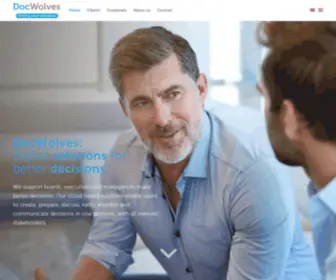 Docwolves.com(Digital solutions for better decisions Home) Screenshot