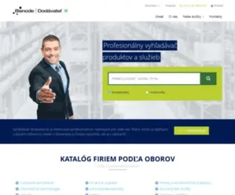 Dodavatel.sk(On line aktualizovaná databáza produktov a služieb) Screenshot