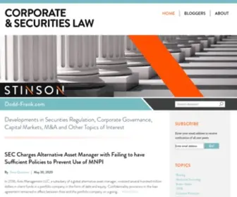 Dodd-Frank.com(Dodd-Frank and the Law) Screenshot