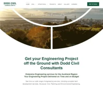 Doddcivil.co.nz(Extensive Engineering in Auckland) Screenshot