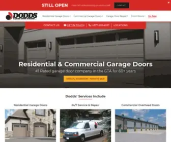 Doddsdoors.com(Garage Door Company) Screenshot