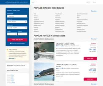 Dodecanesehotelsweb.com(Dodecanese hotels & apartments) Screenshot