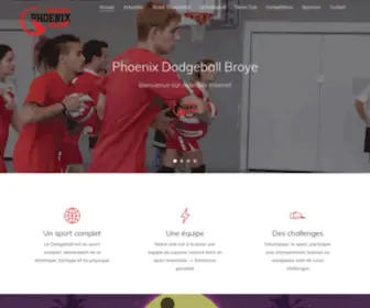 Dodgeballbroye.ch(Un site utilisant WordPress) Screenshot