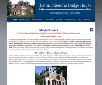 Dodgehouse.org(The home of General Grenville M) Screenshot