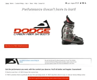 Dodgeskiboots.com(Custom-fit, Carbon Ski Boots from DODGE Ski Boots) Screenshot