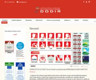 Dodir.hr(Hrvatski savez gluhoslijepih osoba "Dodir") Screenshot