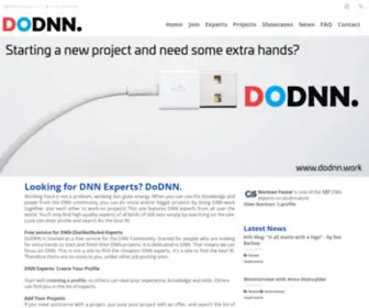 Dodnn.work(The site for finding DNN experts) Screenshot