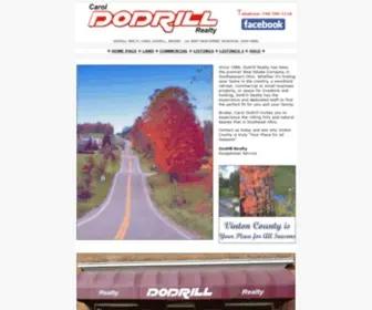 Dodrillrealty.net(Southern Ohio Real Estate) Screenshot