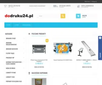 Dodruku24.pl(Drukarki wielkoformatowe plotery trymery) Screenshot